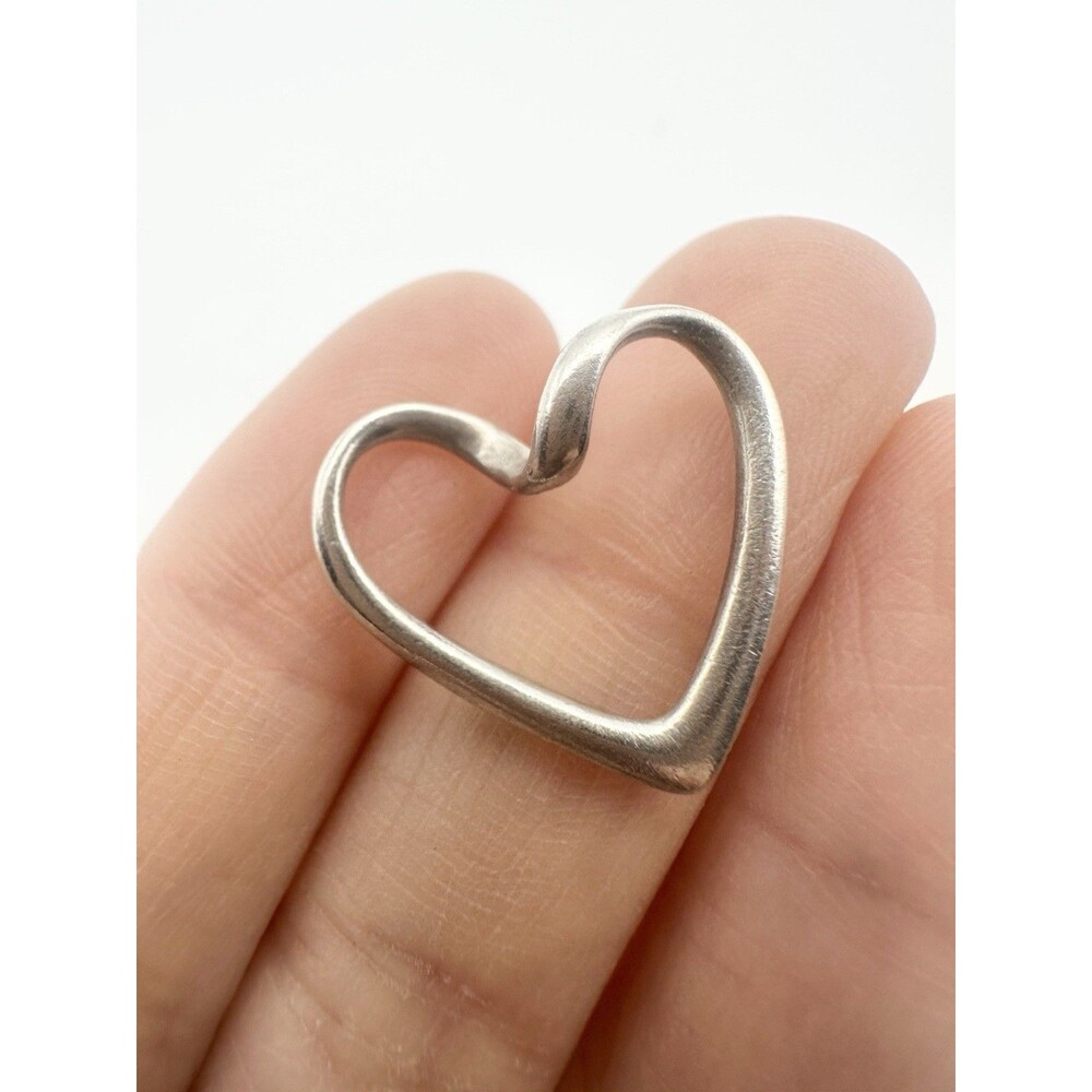 925 Sterling Silver Open Heart Pendant